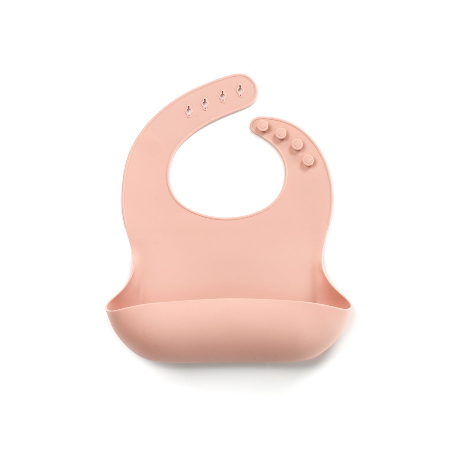 Roll-up Silicone Baby Bib with Stay-Open Crumb Catcher – 100% Food Grade Silicone