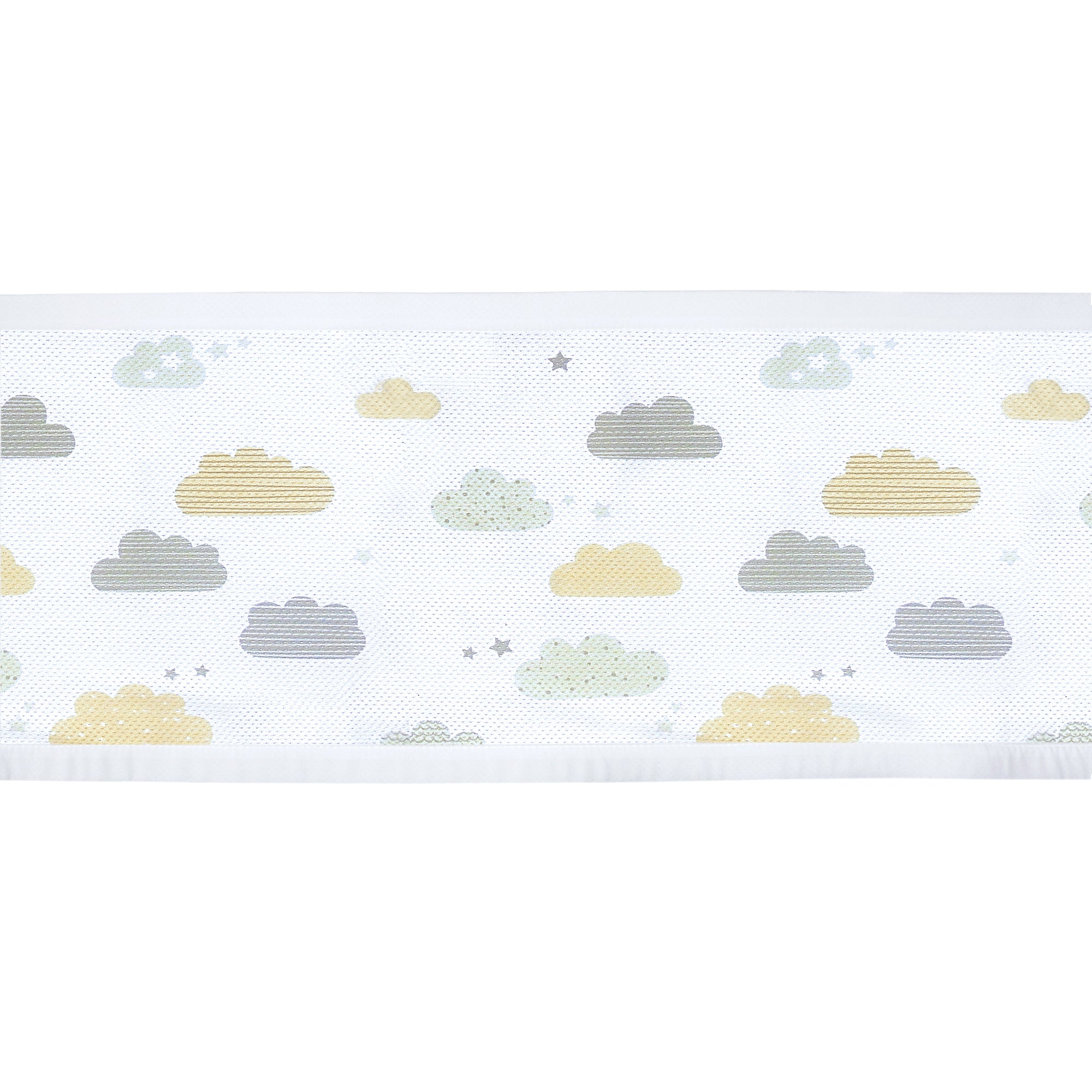 Pattern of clouds on a white background