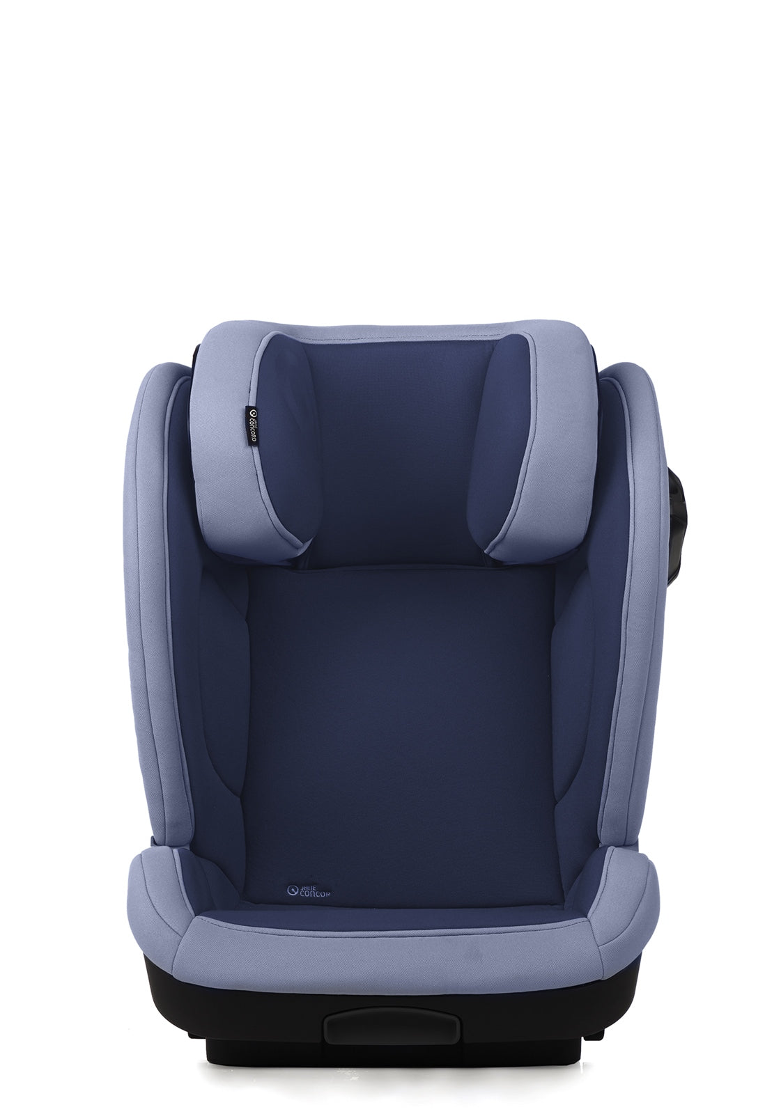 Blue car seat on a white background