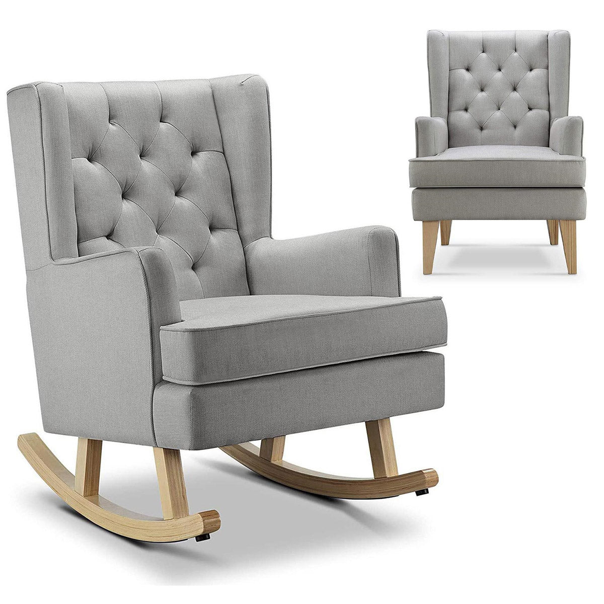 Johnston's Soothe Easy Nursery Chair & Rocker – 2-in-1 Nursing & Feeding Chair