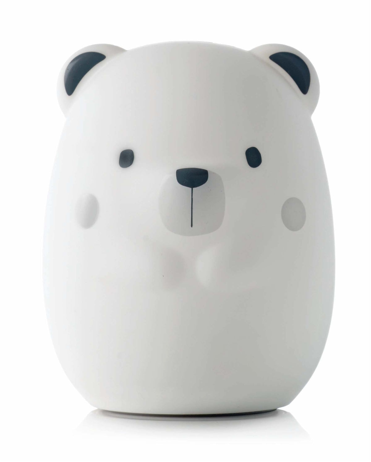White bear-shaped night light on a white background