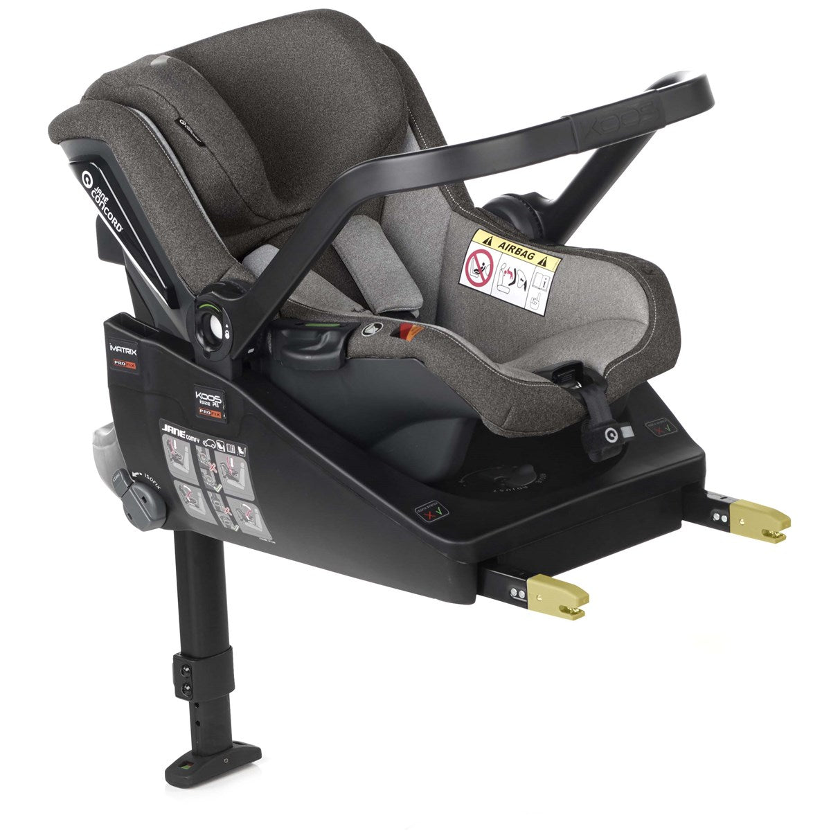 Jane Newel + Carrycot + Koos iSize R1 - 10 Piece Travel System Bundle