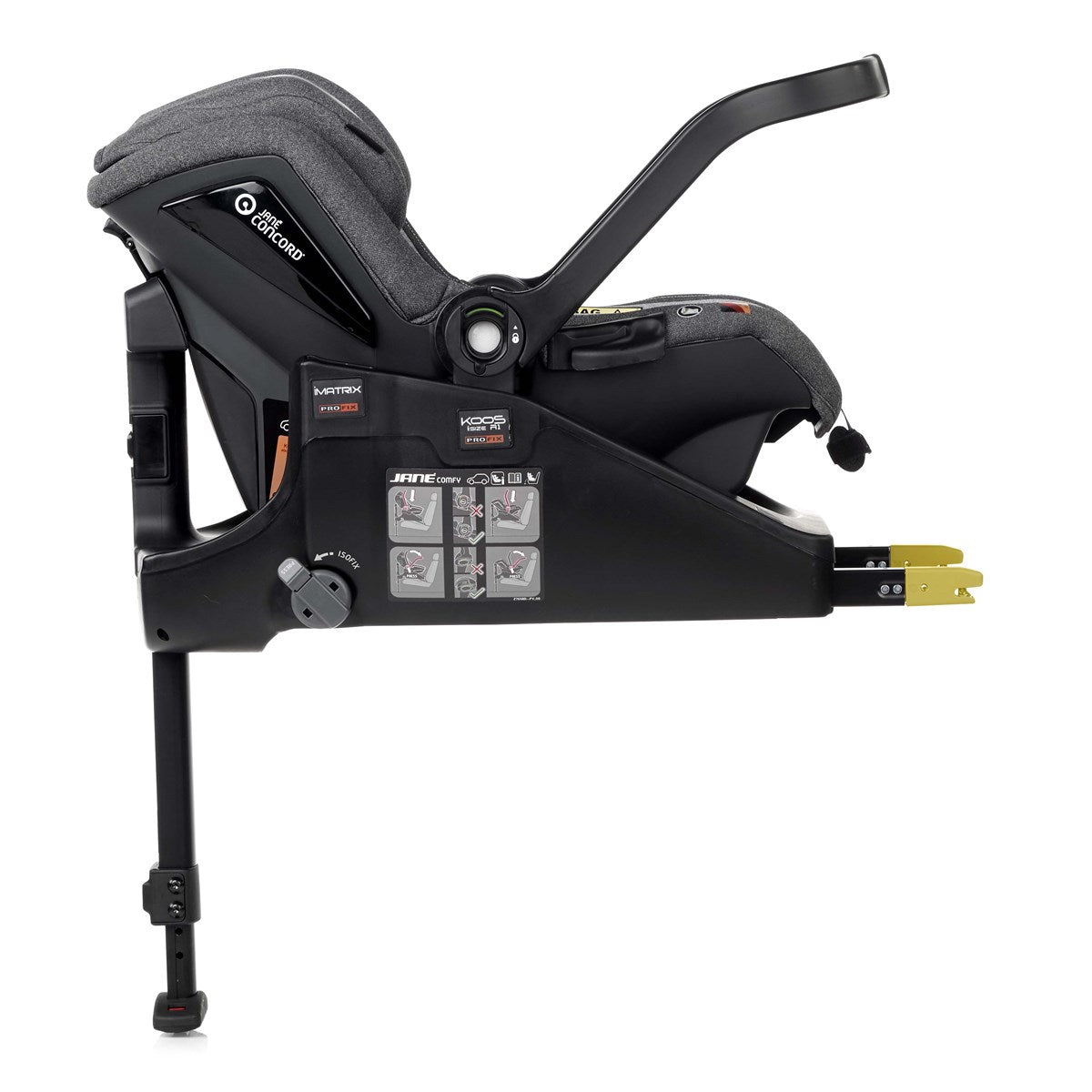 Jane Newel + Carrycot + Koos iSize R1 - 10 Piece Travel System Bundle