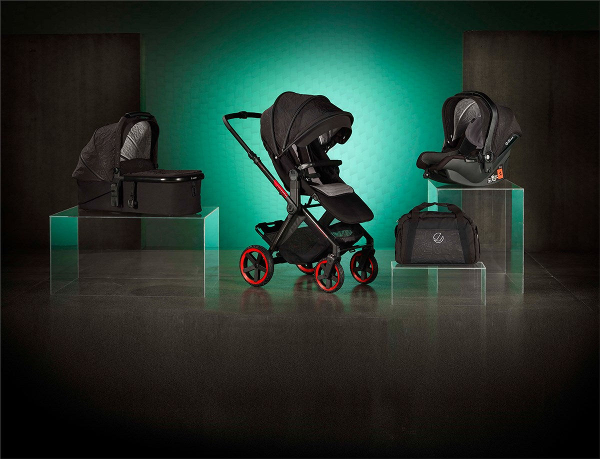 Jané Crosslight Pro Carbon 3in1 Travel System with Lie-Flat Kombibaby Car Seat
