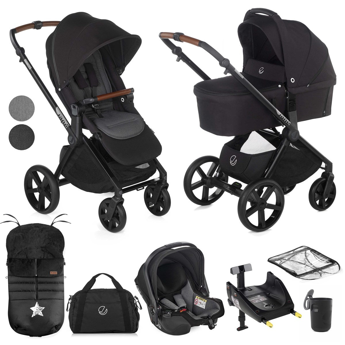 Jane Muum-4 + Sweet + Koos iSize, 10 Piece Travel System Bundle