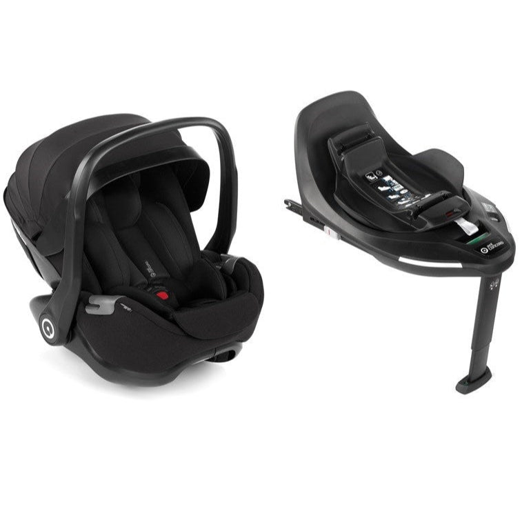 Jane Kombibaby Lie-Flat Infant Car Seat, i-Size 40-87 cm, 0-18m, Matt Black