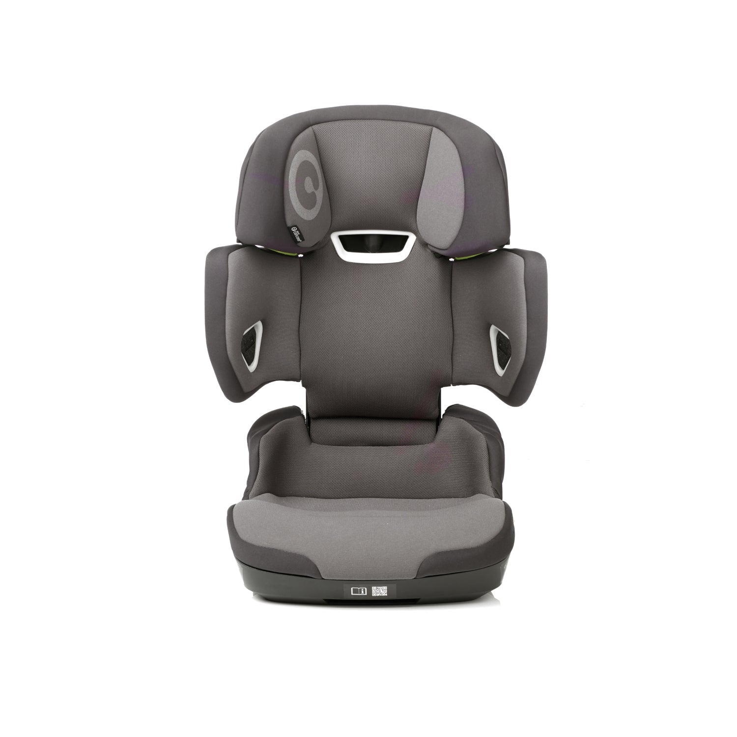 Gray car seat on a white background