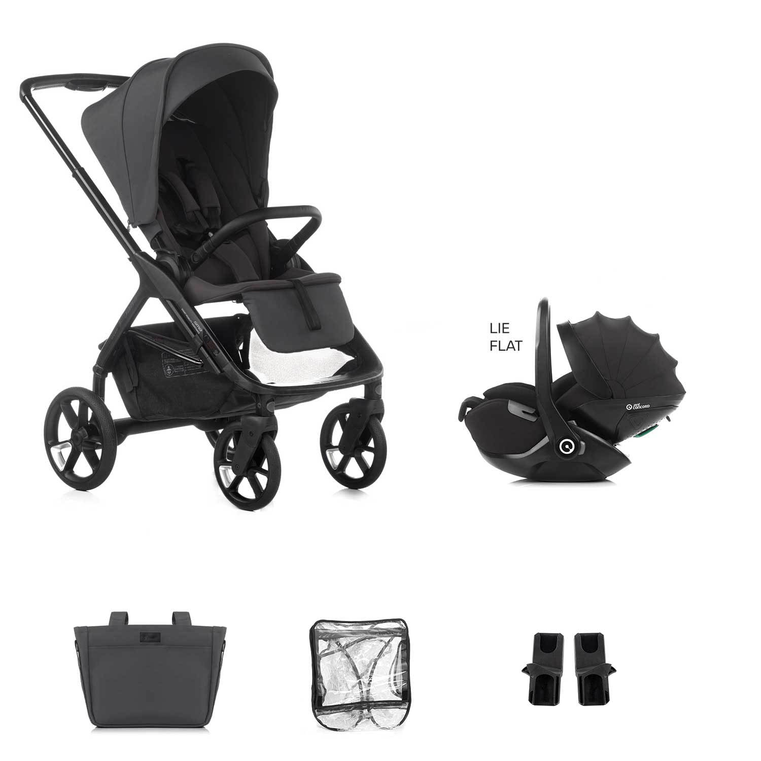 Jane Keep Pushchair + Kombibaby Lie-Flat 360 Baby i-Size Car Seat Bundle