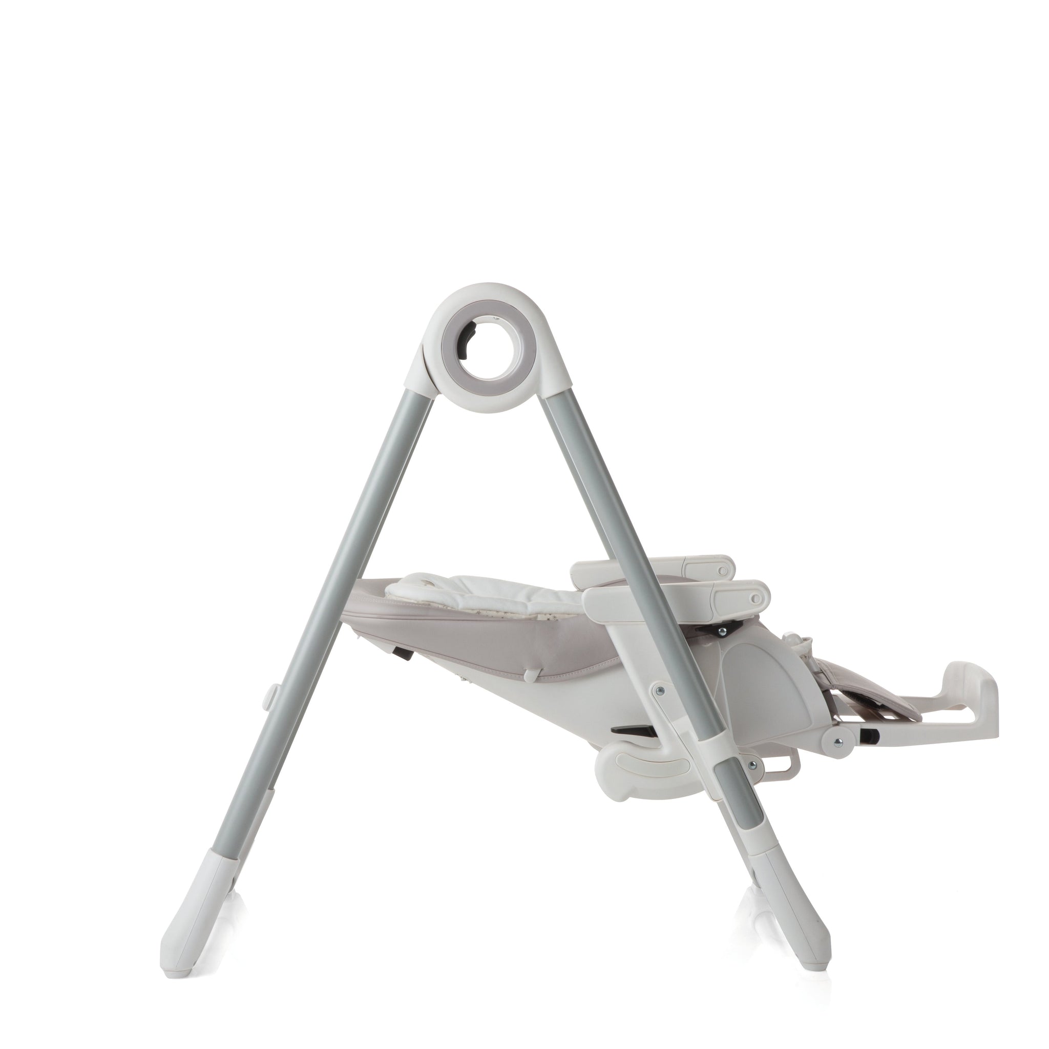 White baby swing on a white background