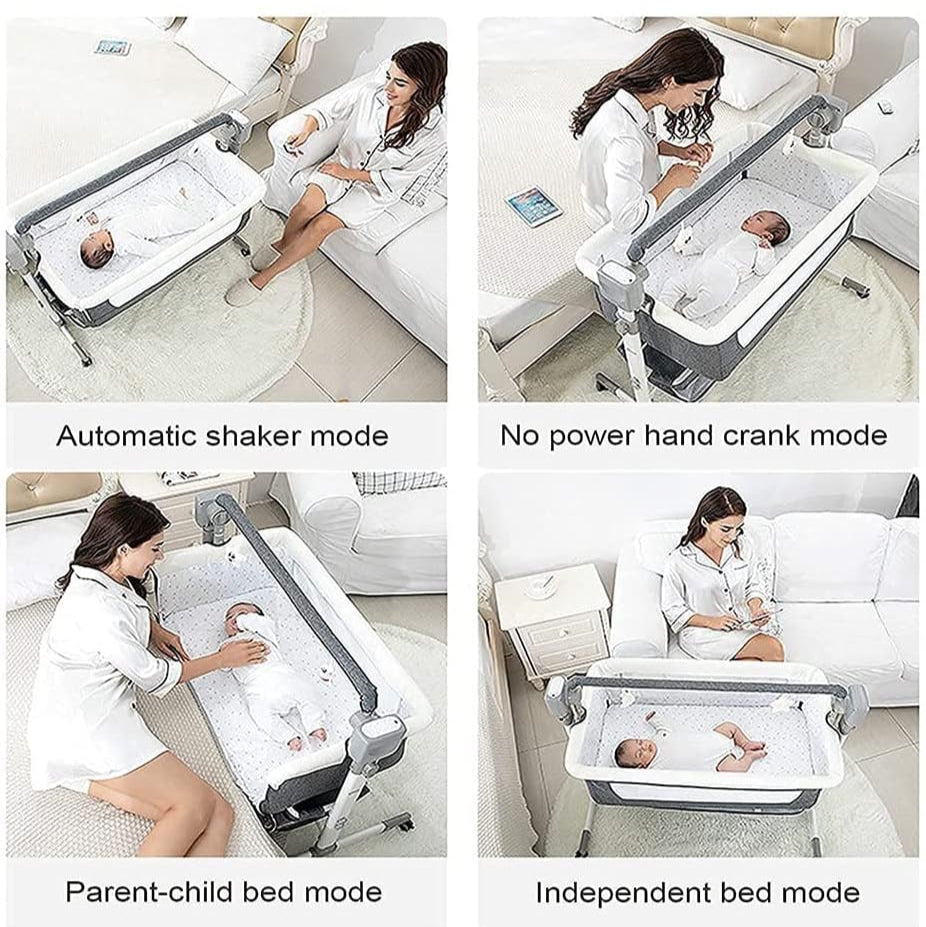Baby Crib with Storage Basket