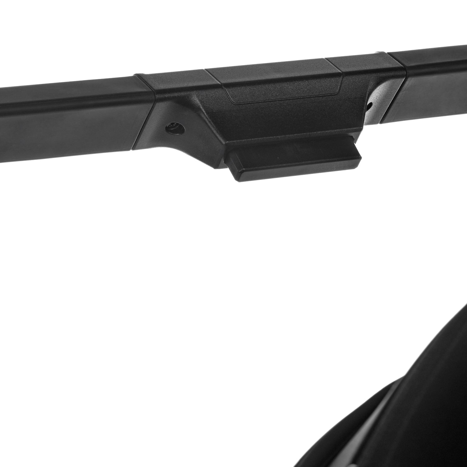 Black stroller bar on a white background