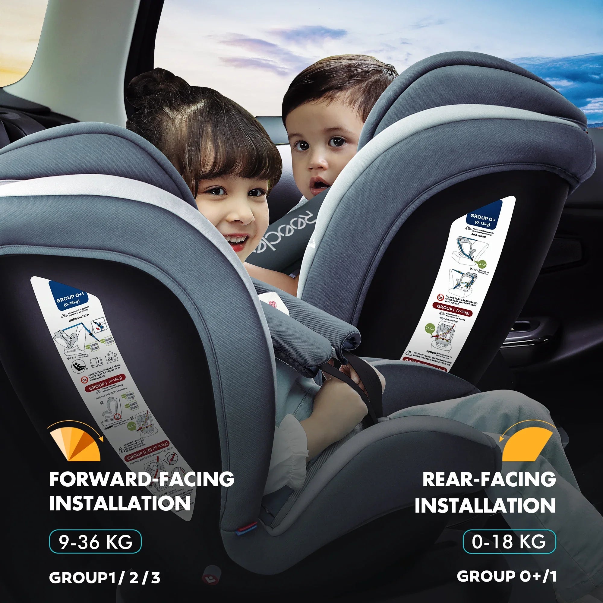 360° Swivel Baby Car Seat