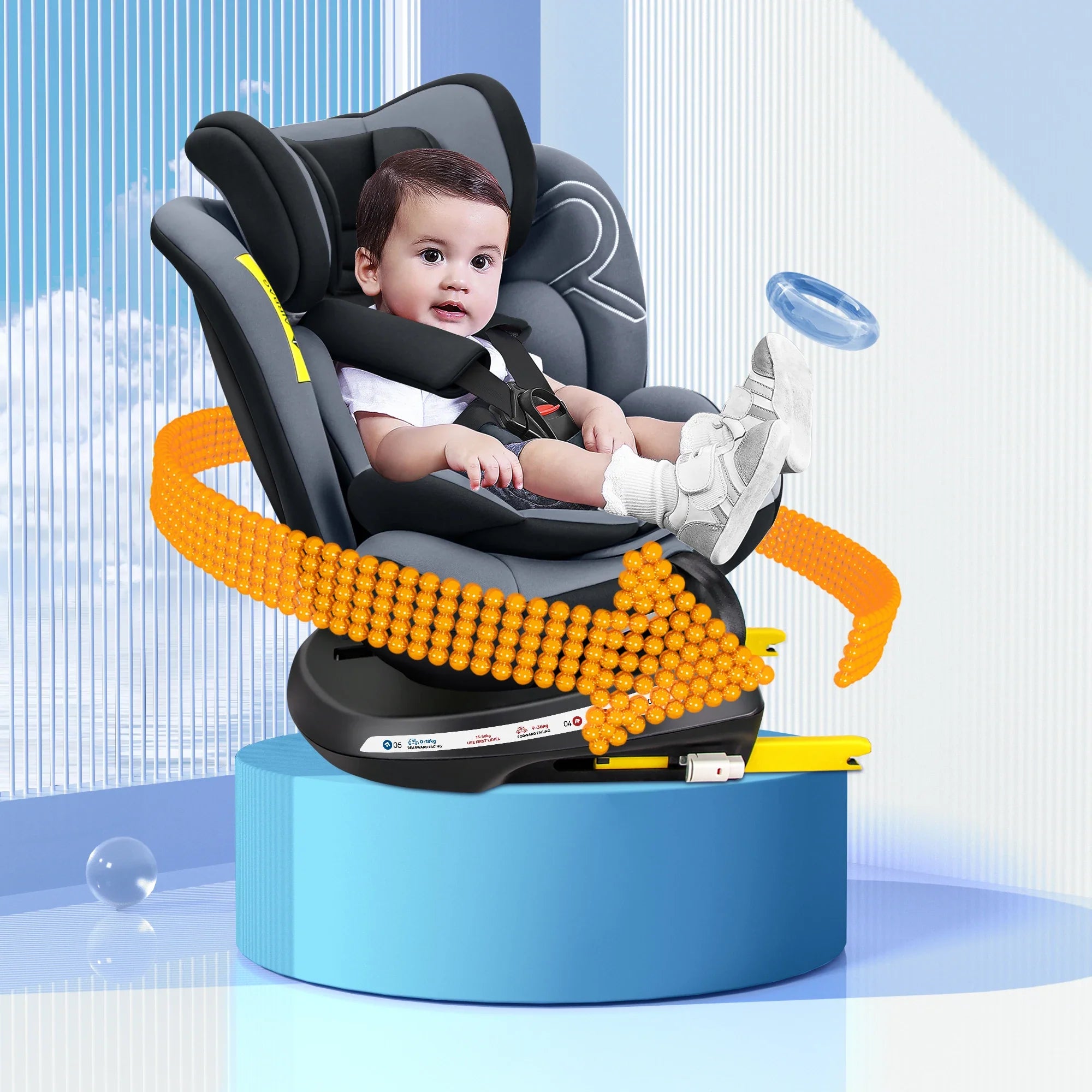 360° Swivel Baby Car Seat