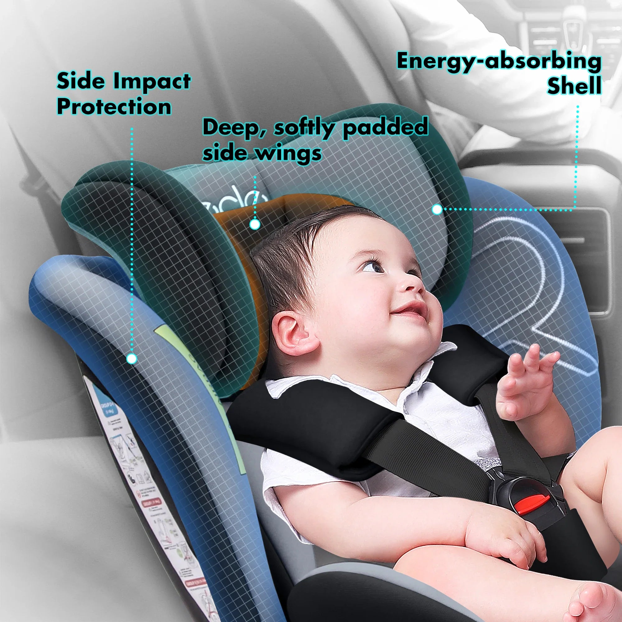 360° Swivel Baby Car Seat