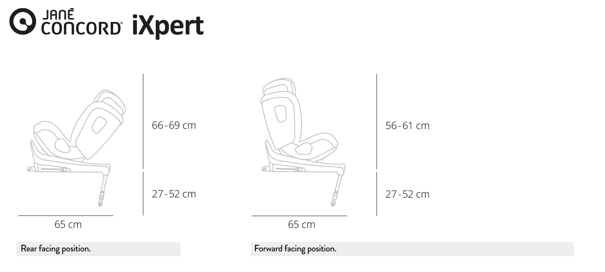 Jane iXpert 360° Swivel i-Size Car Seat 40-105cm, 0-4 Years