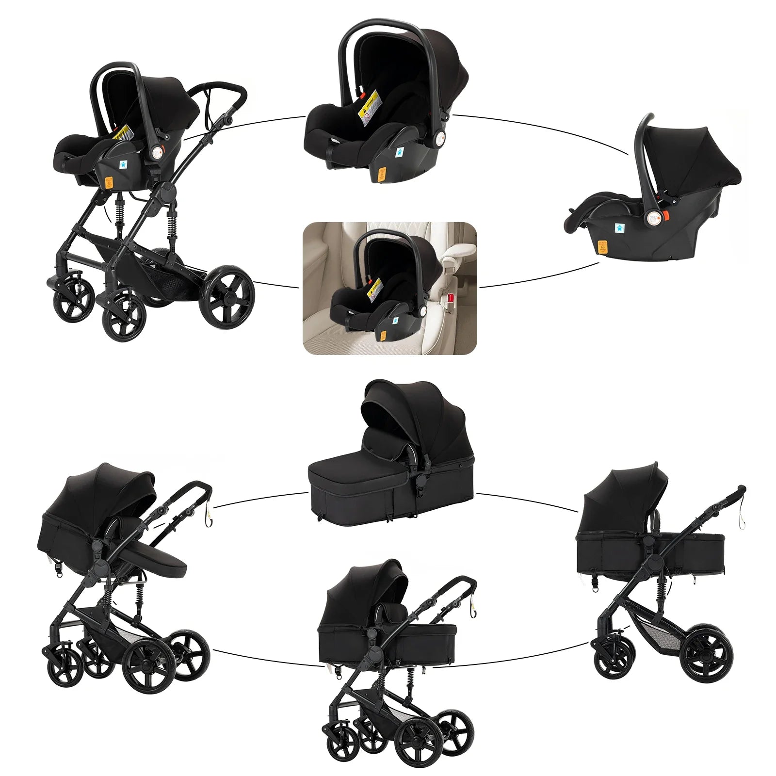3 in 1 Baby Stroller