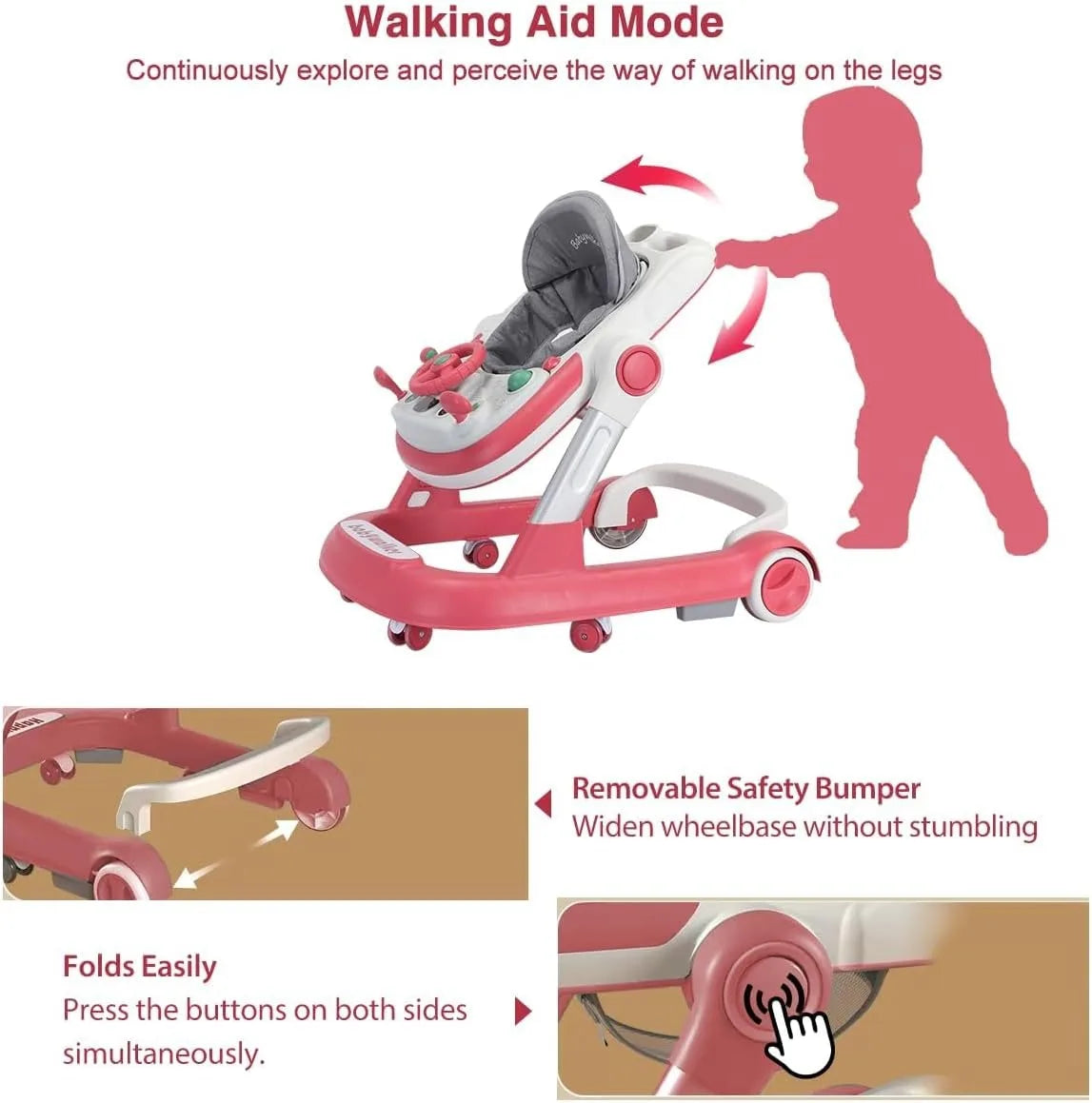 2 in 1 Baby Walker