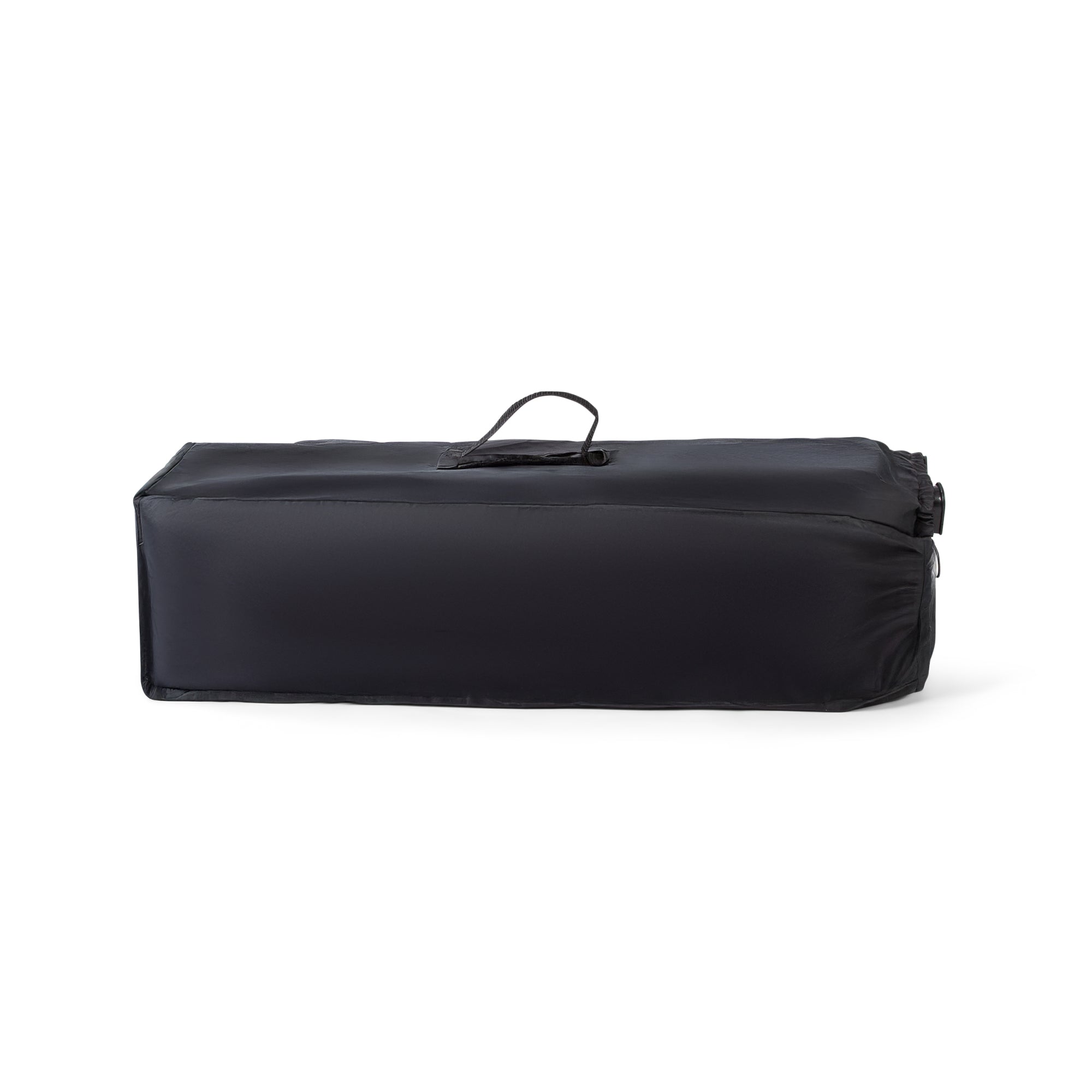 Black carry bag on a white background