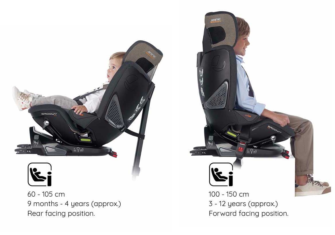 Jane Groowy i-Size Car Seat, 60-150cm, 9m-12 Years