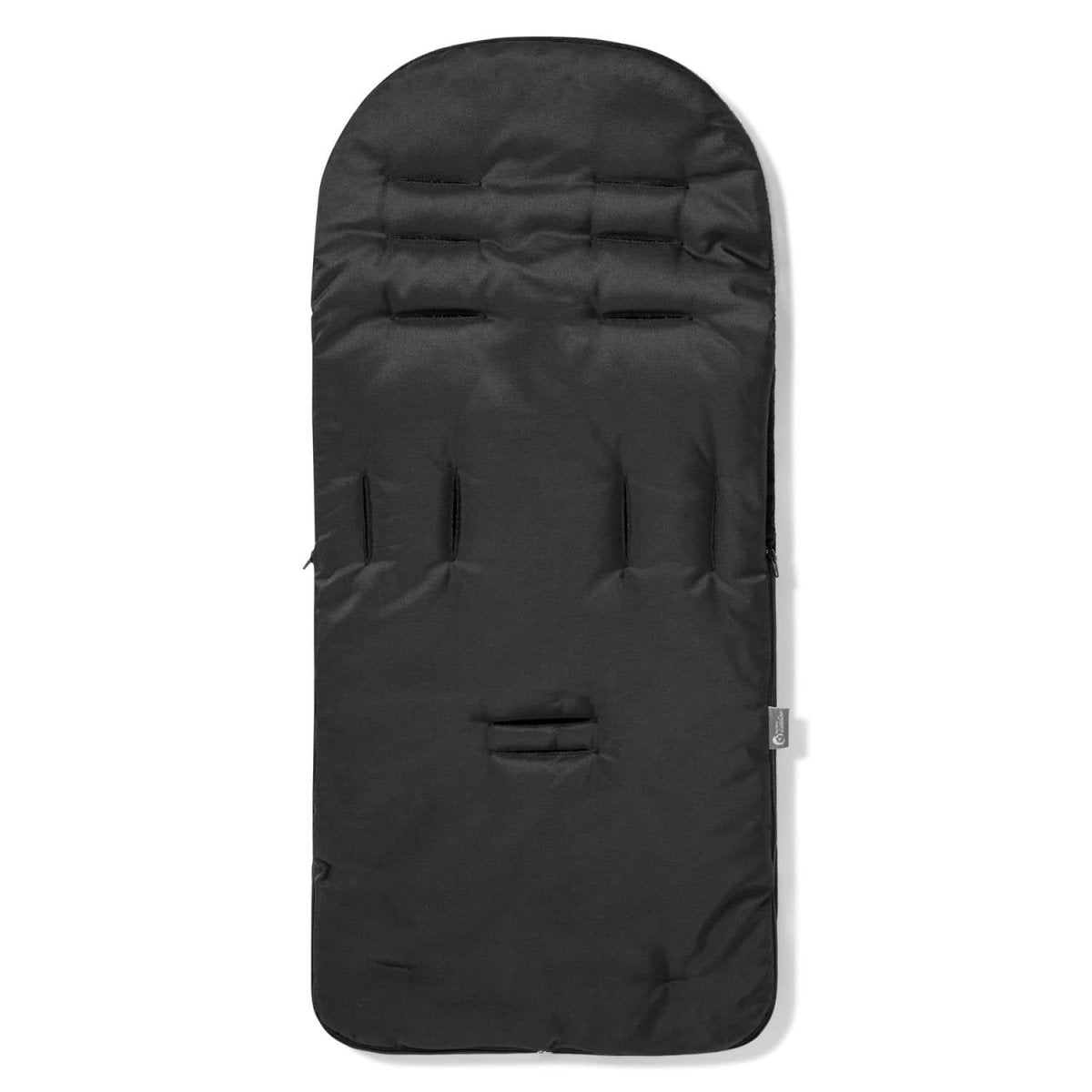 Black sleeping bag on a white background